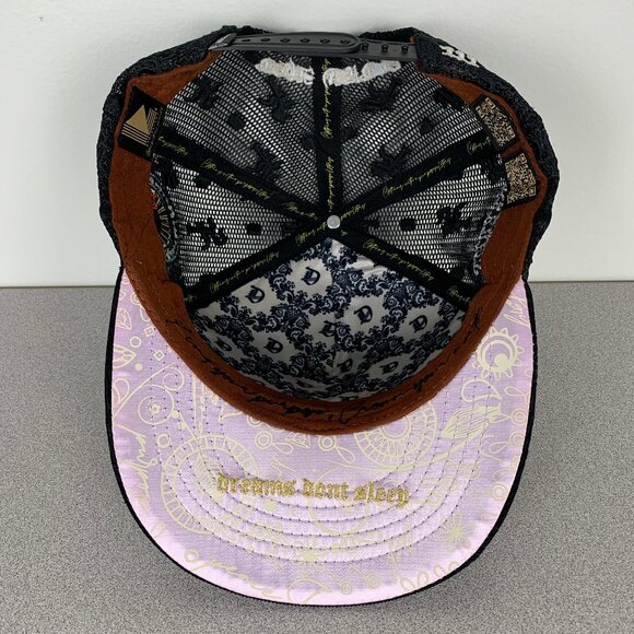 Dvniel Luu San Francisco Dreams Don't Sleep Black Corduroy Trucker Hat - Picture 10 of 16